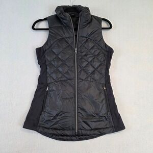 Lululemon Black Quilted Down For a Run Puffer Vest 800-fill-power Goose Down 4